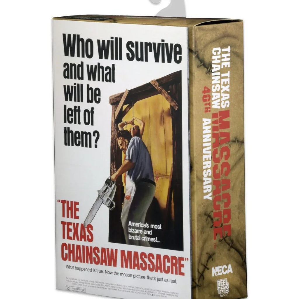 In Stock NECA Leatherface 40th Anniversary Action Figure, Texas Chainsaw Massacre Horror Character Collectible Model Doll by Geo’s Online Store