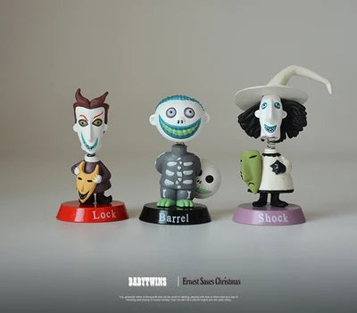 Nightmare Before Christmas Jack Jack Skellington / Freddy Krueger Bobble Head Doll PVC Action Figure Collection Toy by Geo’s Online Store