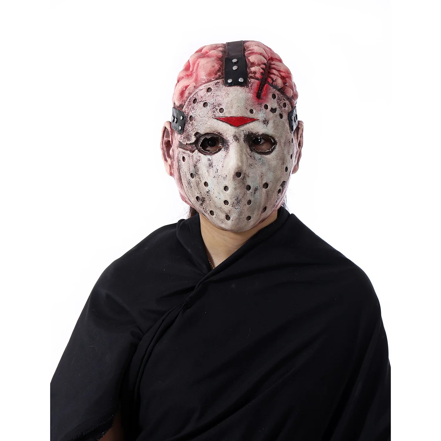 Cafele Jason Voorhees Friday The 13Th Horror Scary Mask Halloween Scary Masquerade Latex Mask Bloody Horror Cosplay Props by Geo’s Online Store