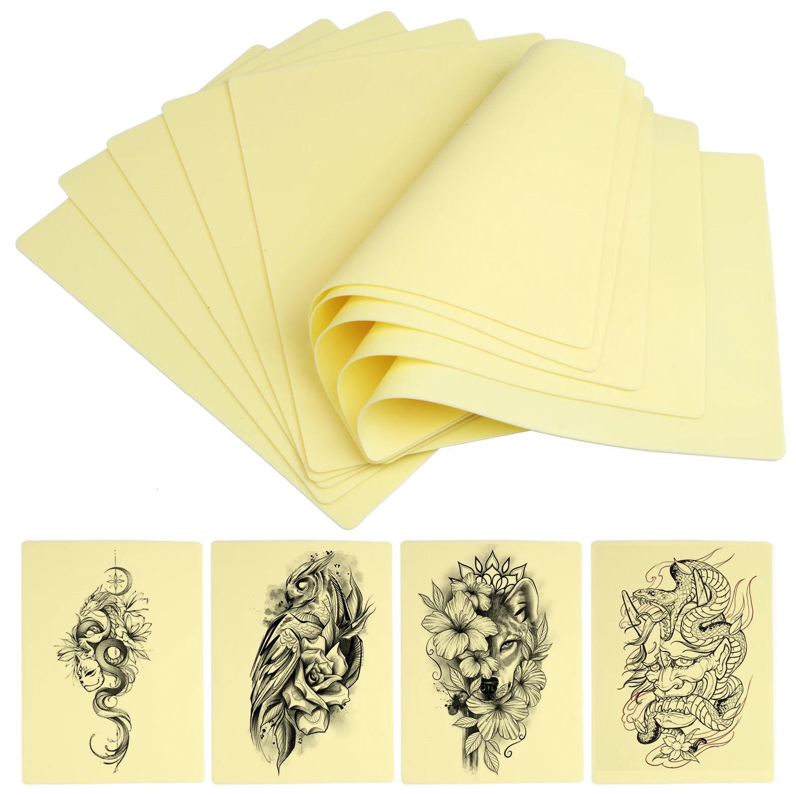 DQFART Tattoo Accessories Set Tattoo Kit with 10Pcs Tattoo Needles 20Pcs Ink Cups Tattoo Practice Skin for Tattoo Supplies by Geo’s Online Store