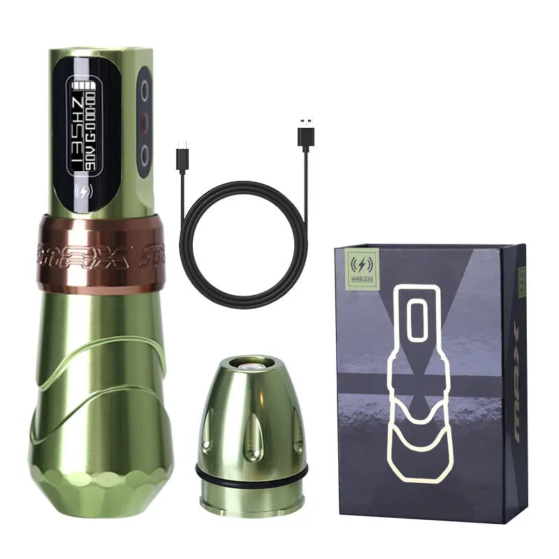 YILONG MAX Tattoo Machine Cartridge Pen 2400mAh Batteries Coreless Motor Lithium Battery Pen Machine For Tattoo Artists Body Kit by Geo’s Online Store