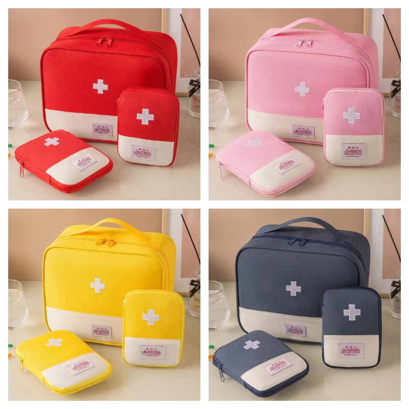 3 Pcs/set Portable Medical Storage Bag Camping Emergency First Aid Kit Organizer Home Outdoor Travel Bag by Geo’s Online Store