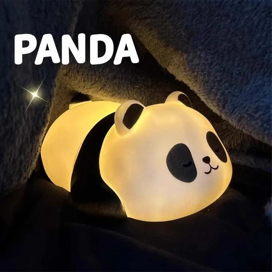 New Panda LED Night Light Living Room Cute Panda Plastic Lamp Bedside Decor Creative Kids Night Light Birthday Gift Decoration by Geo’s Online Store