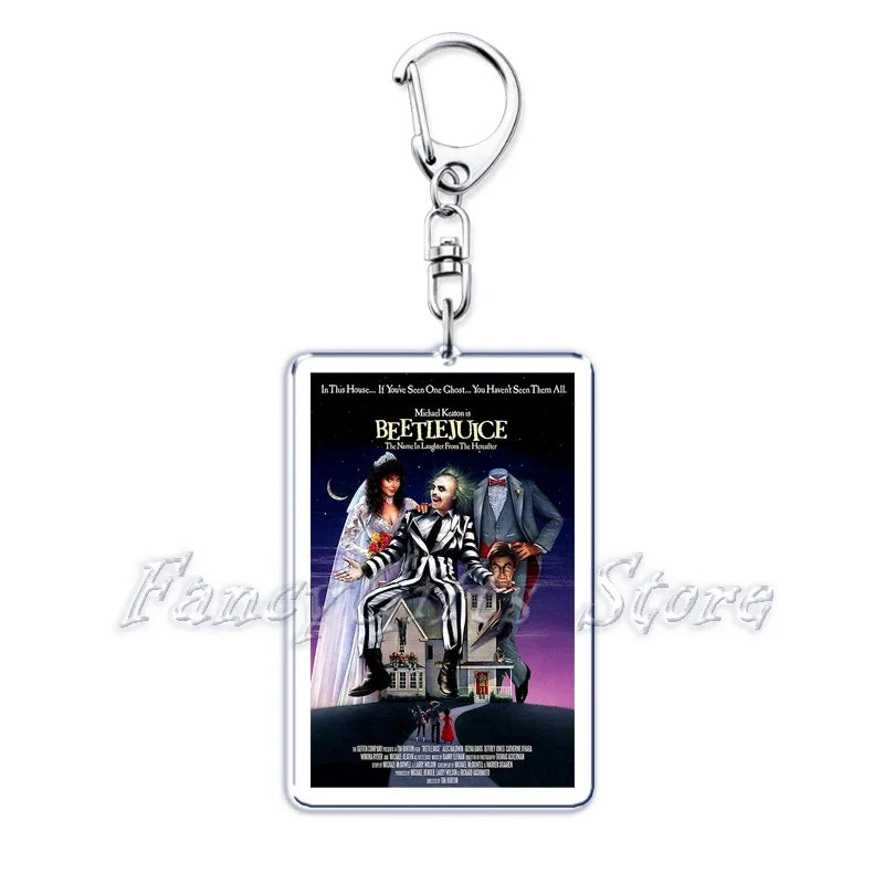 Classic Movie Keychains for Accessories Bag Pulp Fiction The Fast Furious Films Pendant Key Chains Keyrings Jewelry Fans Gifts by Geo’s Online Store