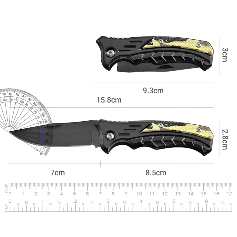 Stainless Steel Folding Knife Fillet Knife Fishing Boat Fishing Accessories with Easy To Carry Camping Meat Cutting PP Handle by Geo’s Online Store