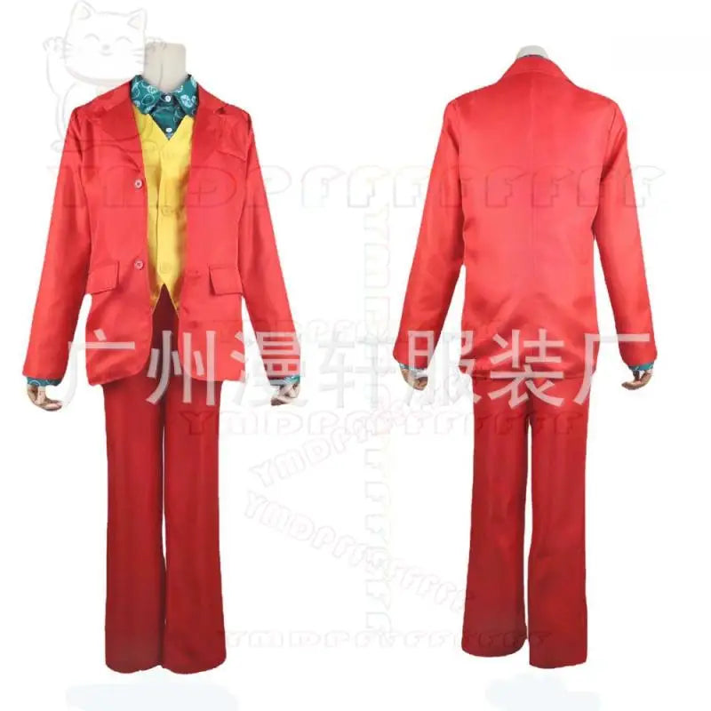 Spot JOKER Phoenix DC movie clown cosplay suit Halloween performance costume set hot selling by Geo’s Online Store