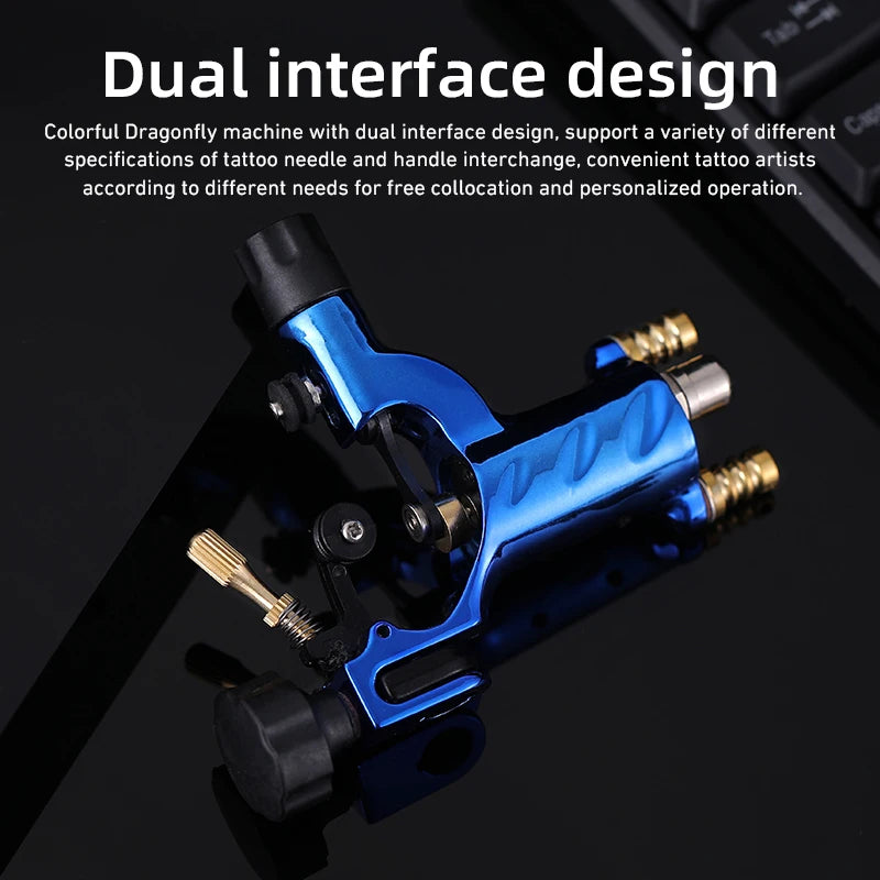 YILONG Rotary Tattoo Machine Tattoo Dragonfly Rotary Tattoo Machine Shader And Liner Tattoo Motor Gun Kits Supply for Artists by Geo’s Online Store