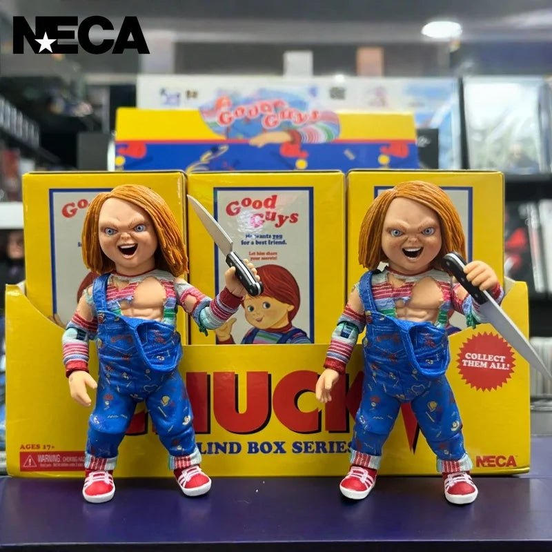 Neca Child'S Play Chucky Tv Version Blind Box 42984 Action Figure Anime Pvc Model Mystery Toy Horror Doll Halloween Gift Decor by Geo’s Online Store