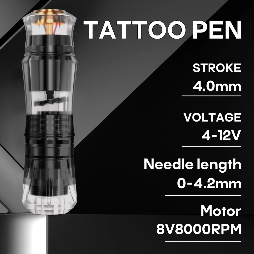 Tattoo Kit Or Tattoo Machine POSEIDON V6 New Tattoo Pen Kit For Permanent Makeup Tattoo Machine Kit transparently Tattoo Kit by Geo’s Online Store