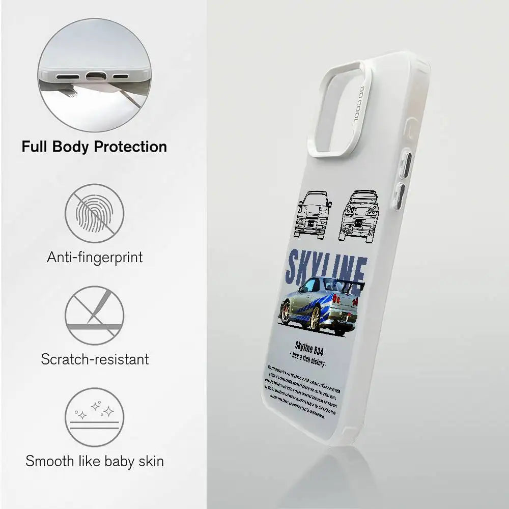 Phone Case For iPhone 17 16e 16 15 14 13 12 11 Pro Max XSMAX 8 7 Air Plus F-Fast And F-Furious R-R34 Anti Fall Matte Back Cover by Geo’s Online Store