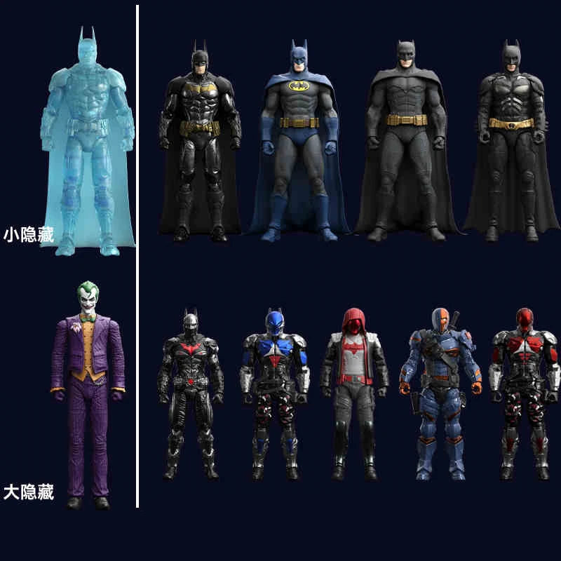 Original Batman Arkham Knight JOKER V8.04 1970 DARK KINGHT Deathstroke Red Hood Blocks Bricks Action Figure Model Doll Toys by Geo’s Online Store