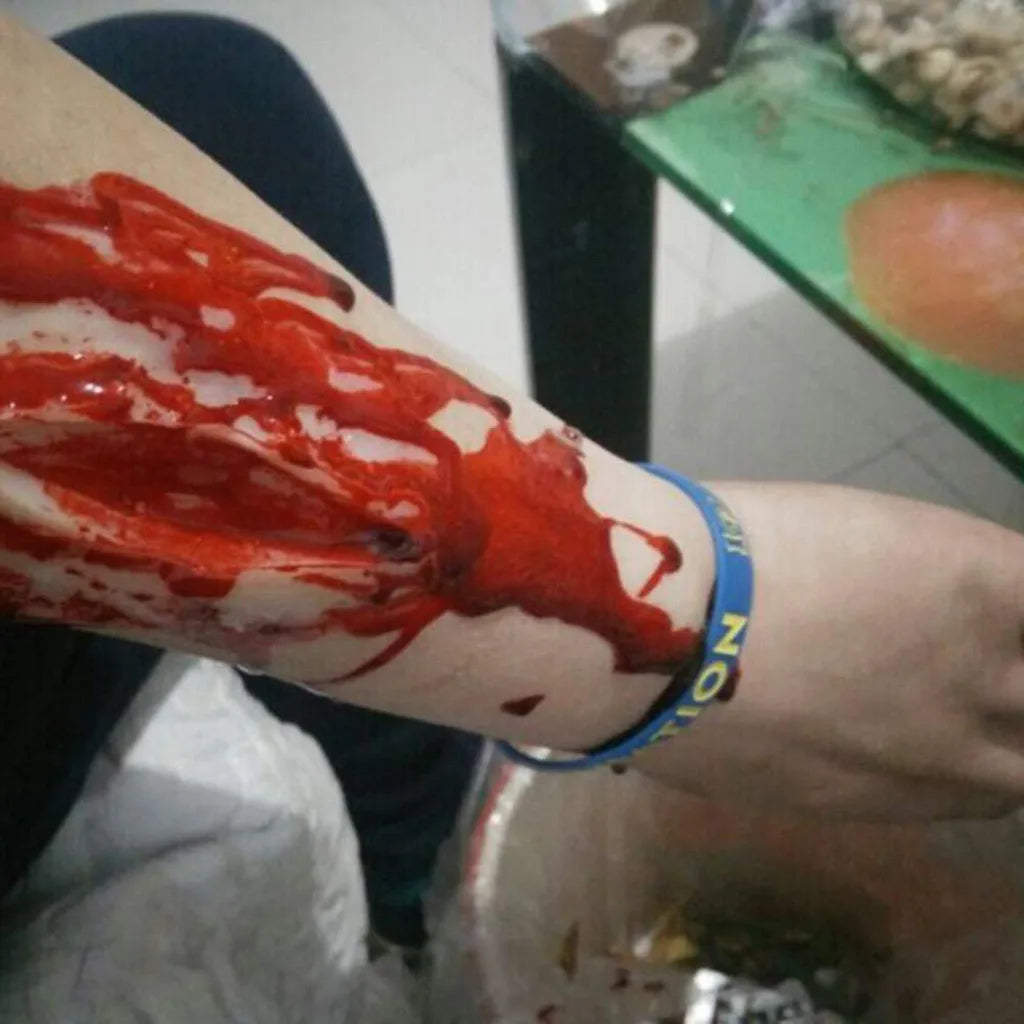 1 Bottles Halloween Emulation Fake Props Makeup Blood 30-100ml Blood Whole Cosplay Prank Props Makeup Person Plasma Fake 2024 by Geo’s Online Store