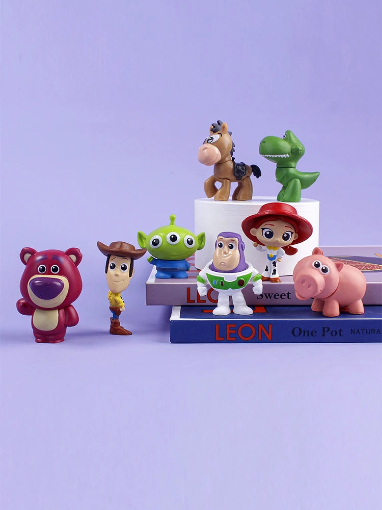 8pcs / Set Toy Story Action Figure Anime Cartoon Model Doll Car Decoration Cake Accessories Anime Figure Toy Children's Gift by Geo’s Online Store