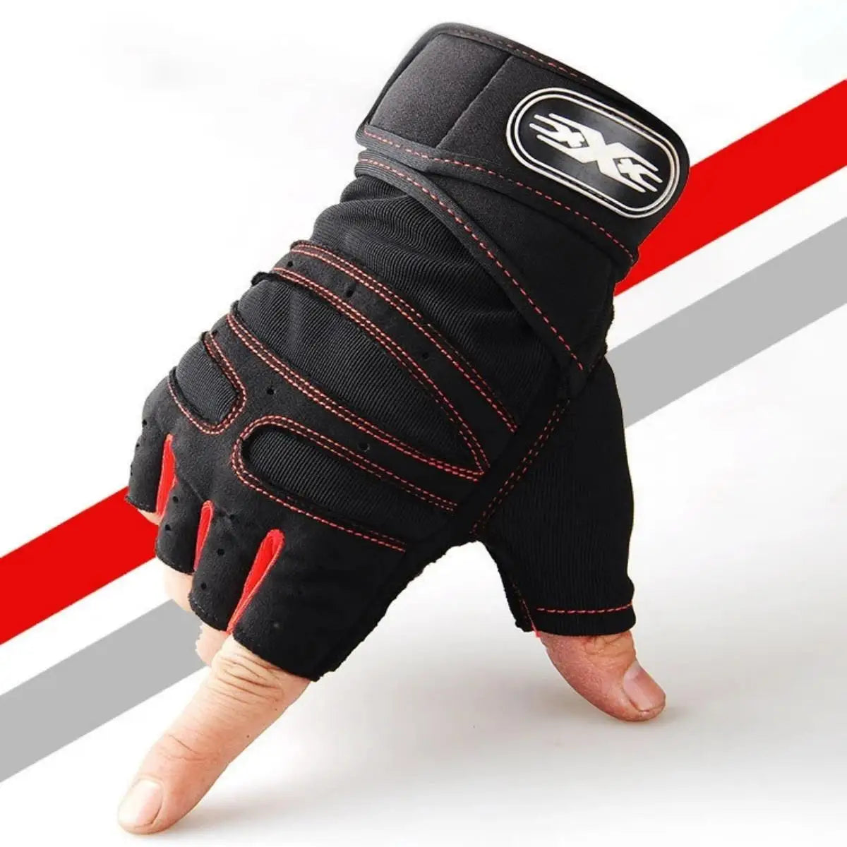 Gym Gloves for Men Women Fitness Weight Lifting Wristband Gloves Body Building Training Sports Exercise Cycling Glove Shockproof by Geo’s Online Store
