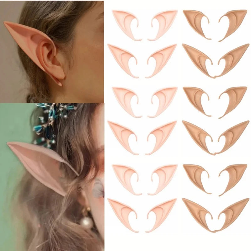 Cosplay Angel Elf Ears Silicone Fairy Vampire Ear DIY Themed Party Costume Accessories Halloween Christmas Decor Photo Props by Geo’s Online Store