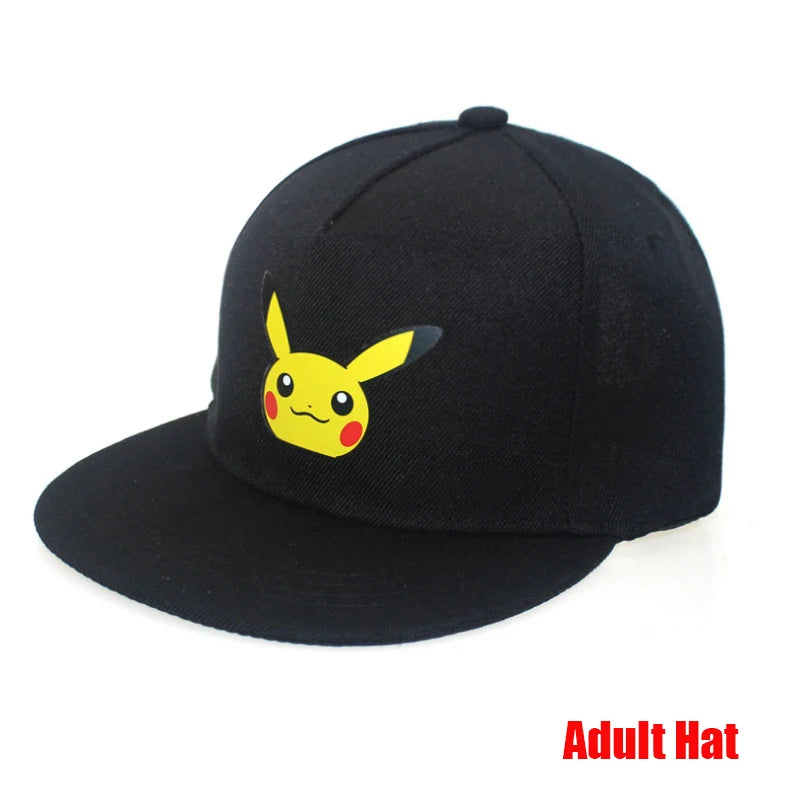 Anime Figure Pokemon Baseball Cap Pikachu Hat Adjustable Pokemon Cosplay Hip Hop Cartoon Adult Hats Boy Girl Kids Birthday Gifts by Geo’s Online Store