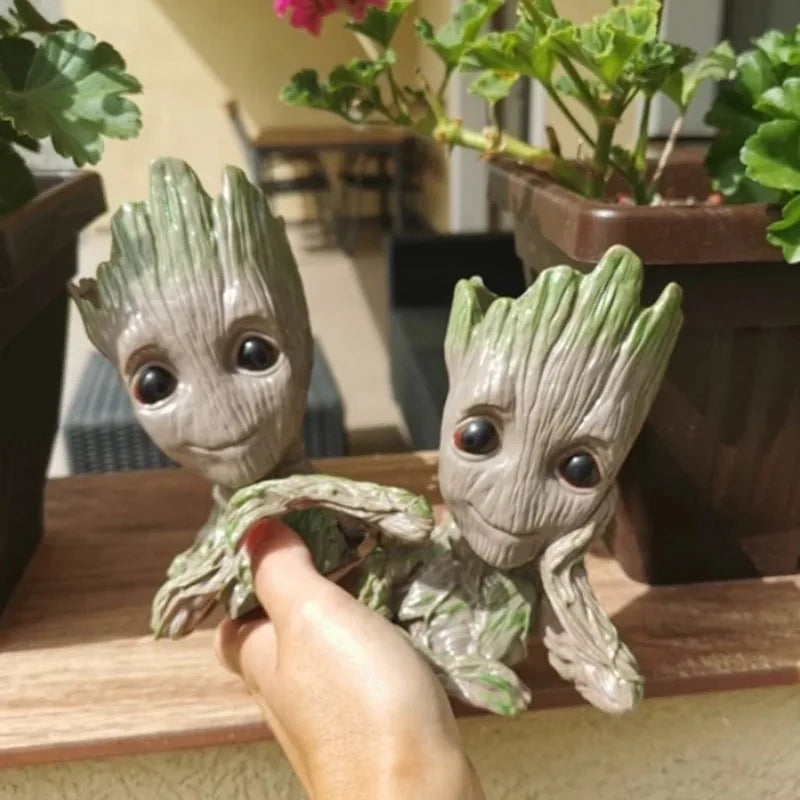 Home Decoration Crafts Miniature Model Office Desktop Display Cartoon Groot Figurines Handicrafts Decor Tree Man Ornament 5CM by Geo’s Online Store