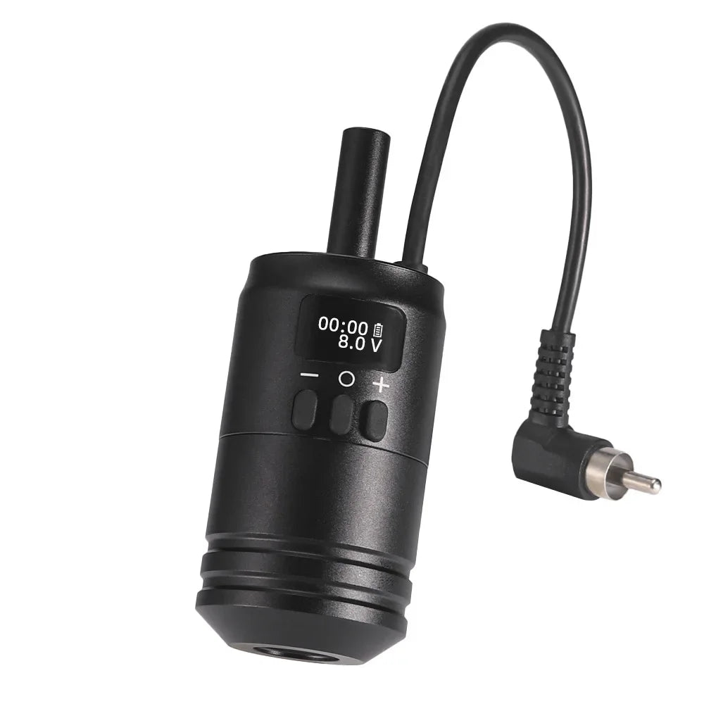 1600mAh Portable Wireless Tattoo Power Supply Kit Battery Grip Integrated RCA Charging For Tattoo Cartridge Machine Supplies by Geo’s Online Store