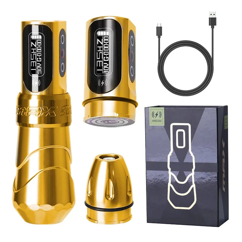 YILONG MAX Tattoo Machine Cartridge Pen 2400mAh Batteries Coreless Motor Lithium Battery Pen Machine For Tattoo Artists Body Kit by Geo’s Online Store