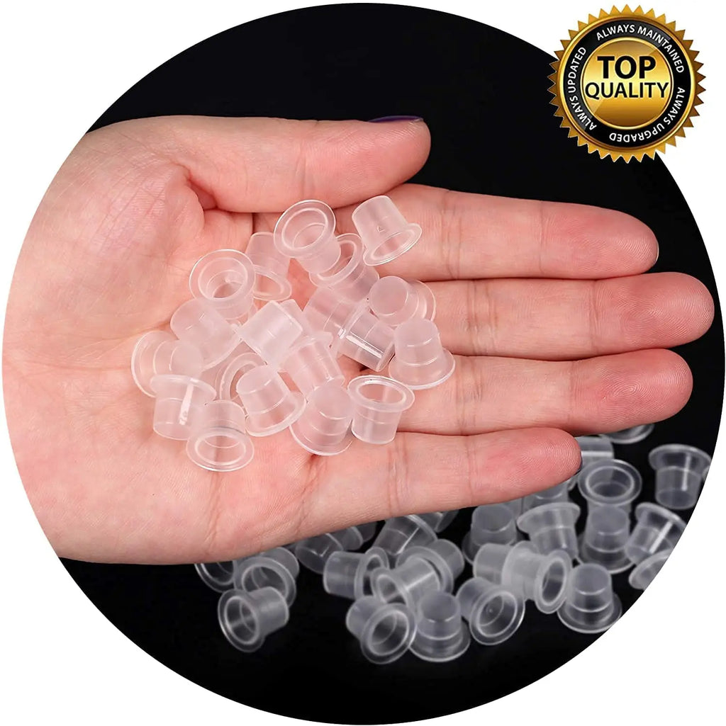 302PCS Tatoo Ink Caps Kit, Include 300 Tatoo Ink Cups Mixed Size and 2 Ink Cap Holder for Tatoo Ink Tatoo Accessory Tatoo Suppli by Geo’s Online Store