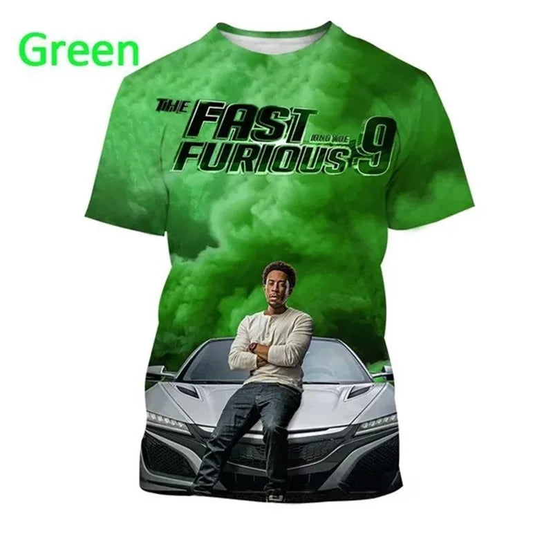 Latest Fast And Furious T-shirt For Men Women 3D Printed Short-sleeved Casual Movie Unisex Tees Shirt Personality Racing Tshirts by Geo’s Online Store