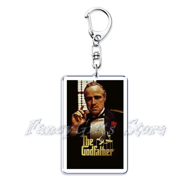 Classic Movie Keychains for Accessories Bag Pulp Fiction The Fast Furious Films Pendant Key Chains Keyrings Jewelry Fans Gifts by Geo’s Online Store