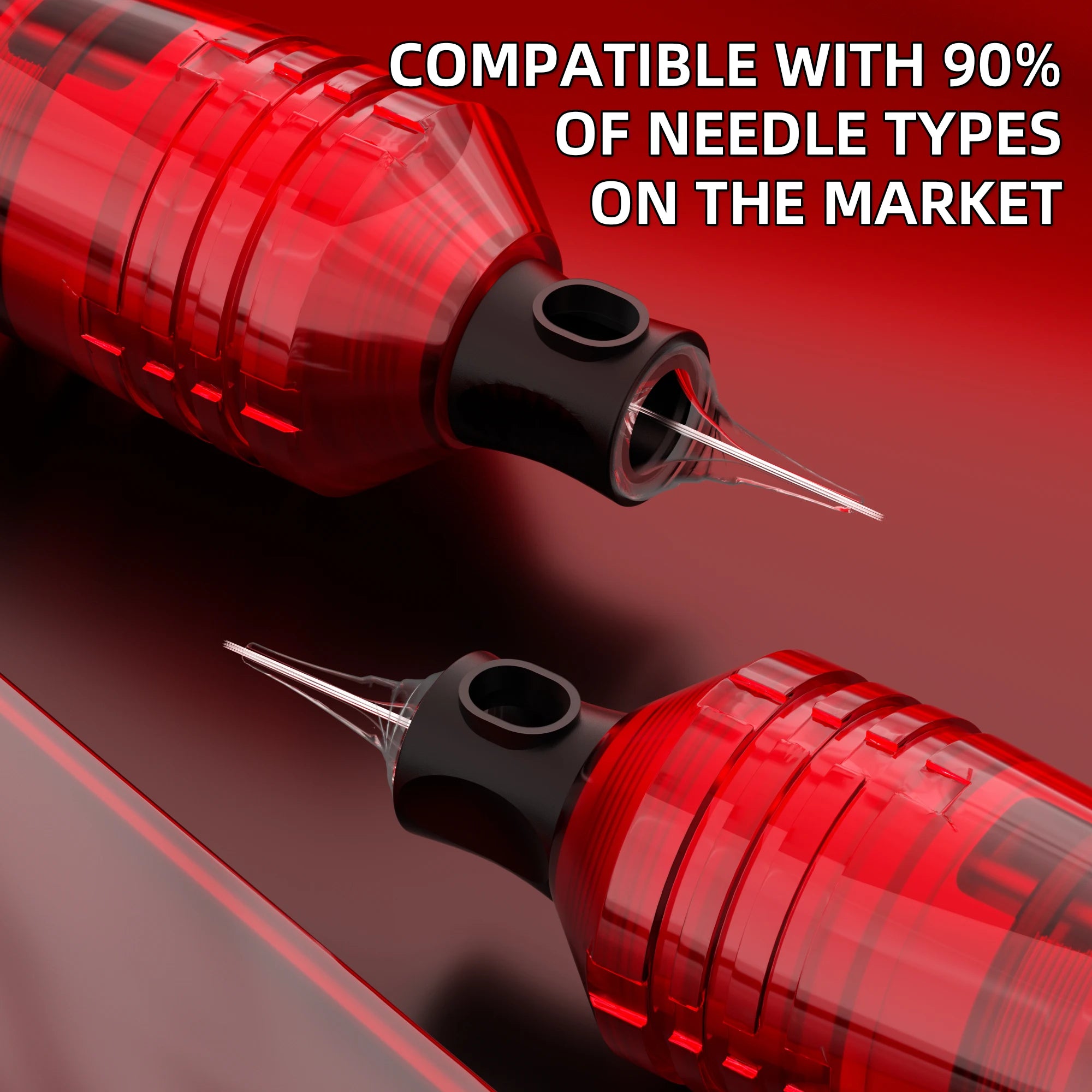 POSEIDON Tattoo Kit V5 Tattoo Pen Kit For Permanent Makeup Tattoo Machine Kit New Red Wireless Tattoo Power Supply Tattoo Gun Ki by Geo’s Online Store