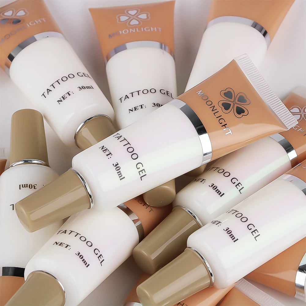 Tattoo Pattern Accessories White Glue 1/ 3 PCS White Flash Glue Tattoo Gel (30ml/bottle) For Temporary Tattoo Kit Body Art Kit by Geo’s Online Store