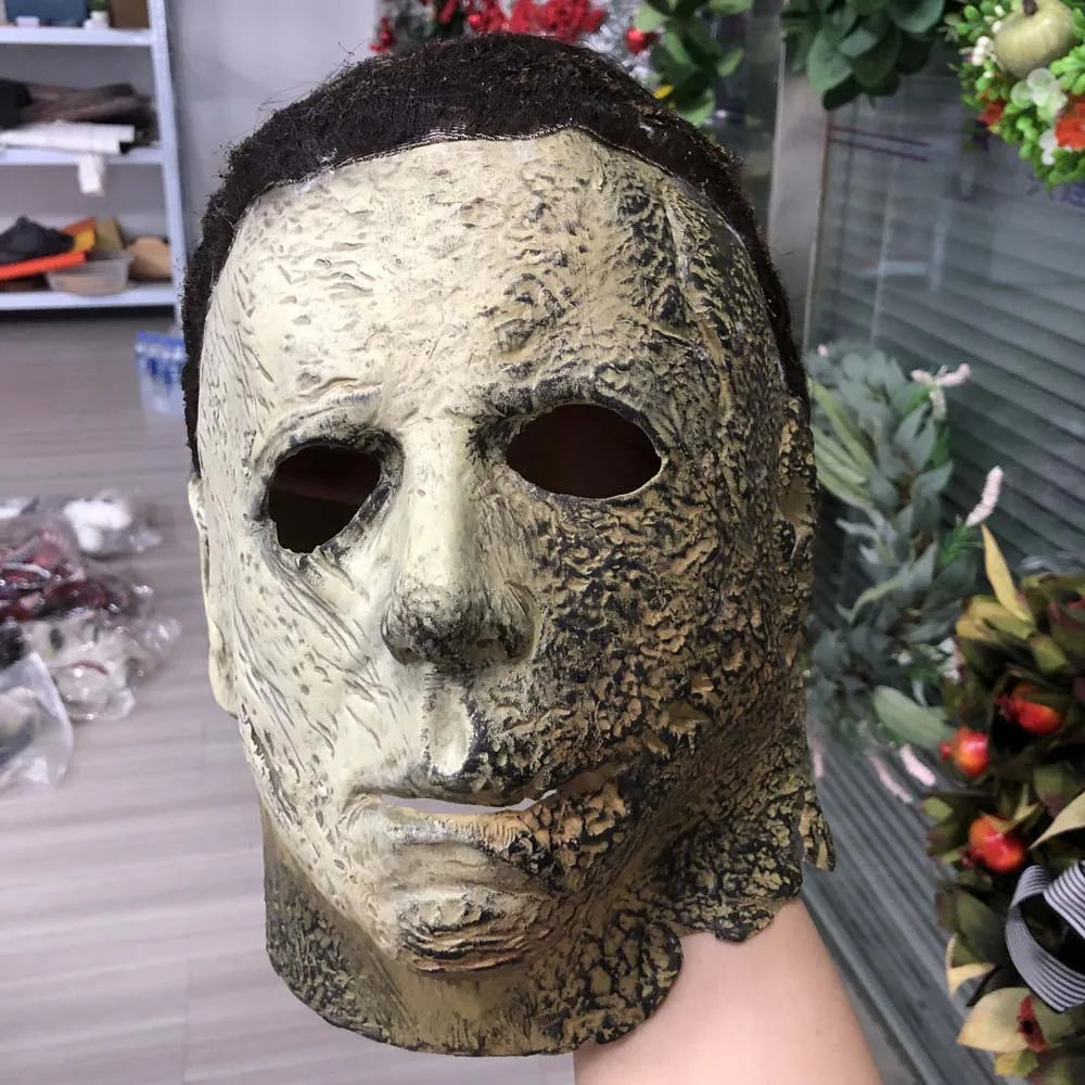 2022 Halloween Ends Michael Myers Horror Mask Cosplay Bloody Creepy Demon Killer Latex Helmet Party Carnival Costume Props by Geo’s Online Store