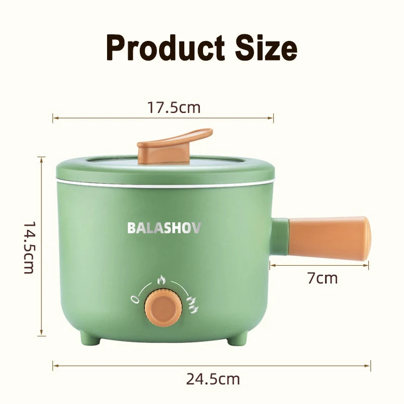 Electric Cooker Kitchen Appliance Double Layer Home for Hot Pot Cooking Soup Heater Multifunction Cooker Mini Non-stick Pan Pots by Geo’s Online Store