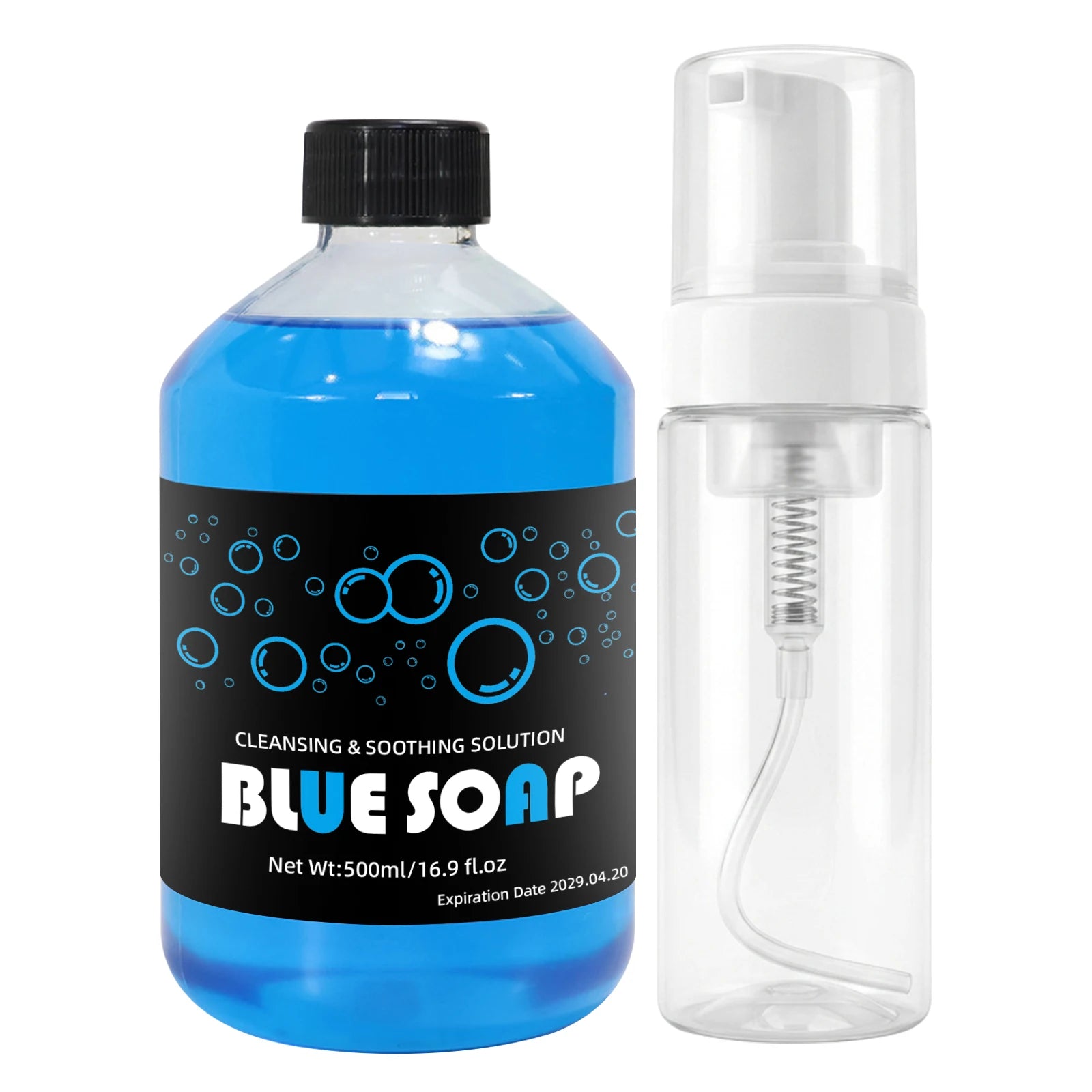 500ml Extra-large Capacity Tattoo Blue Soap With Foaming Pot Tattoo Kit For Tattoo Beginners Tattoo Artists Tattoo Supplies by Geo’s Online Store