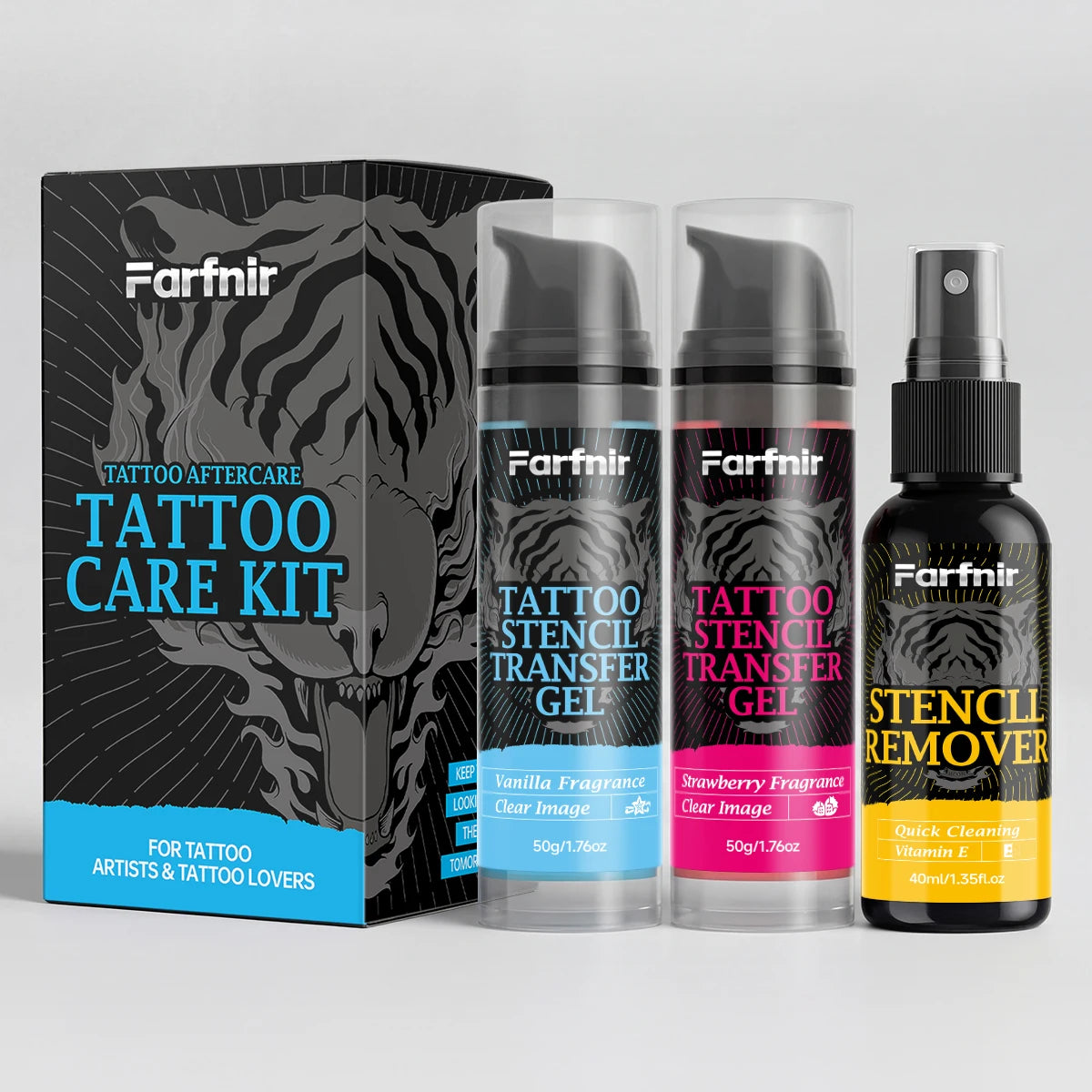 Tattoo Stencil Transfer Gel Stencil Remover Kit Tattoo Transfer Gel Set for Professional Tattooing & Easy Clean Removal 2pcs Set by Geo’s Online Store