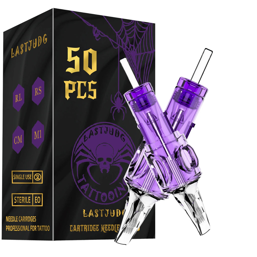 Tattoo Needle Kit LASTJUDG 50PCS Tattoo Needle For Permanent Makeup Tattoo Machine Kit Disposable Tattoo Cartridge Needle Kit by Geo’s Online Store