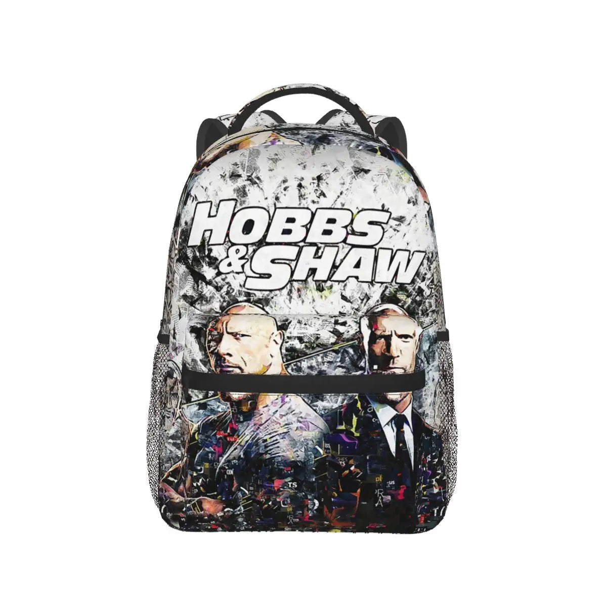 Hobbs N Shaw Abstract Art Dwayne Johnson Backpack Hot Sale Daypack Large Capacity Children BookBag School Bag Shoulder Bags by Geo’s Online Store