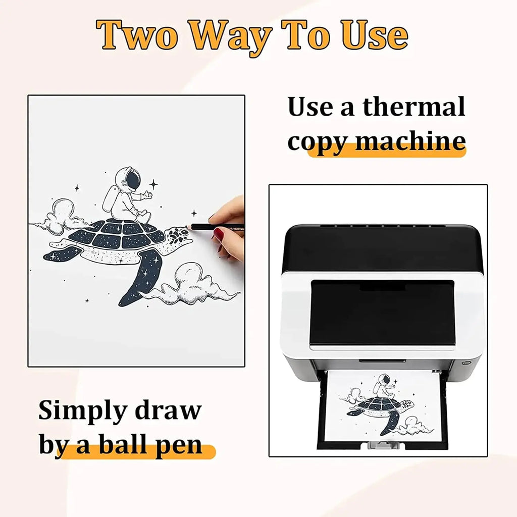 200/50/5PCS Tattoo Transfer Paper Carbon Thermal Stencil Copy Tracing Paper A4 Size Tattoo Transfer Machine Printer Paper by Geo’s Online Store