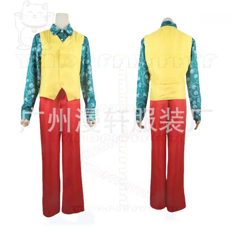 Spot JOKER Phoenix DC movie clown cosplay suit Halloween performance costume set hot selling by Geo’s Online Store