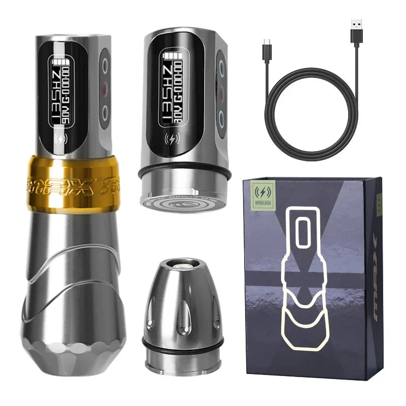 YILONG MAX Tattoo Machine Cartridge Pen 2400mAh Batteries Coreless Motor Lithium Battery Pen Machine For Tattoo Artists Body Kit by Geo’s Online Store