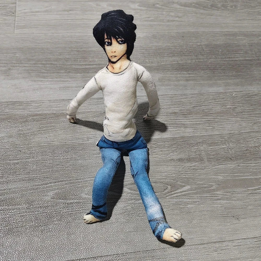 Anime Death Note L.Lawliet Cosplay Doll Plush Stuffed Dolls Abstract Joint Flexible Room Decoration Halloween Mascot Soft Props by Geo’s Online Store