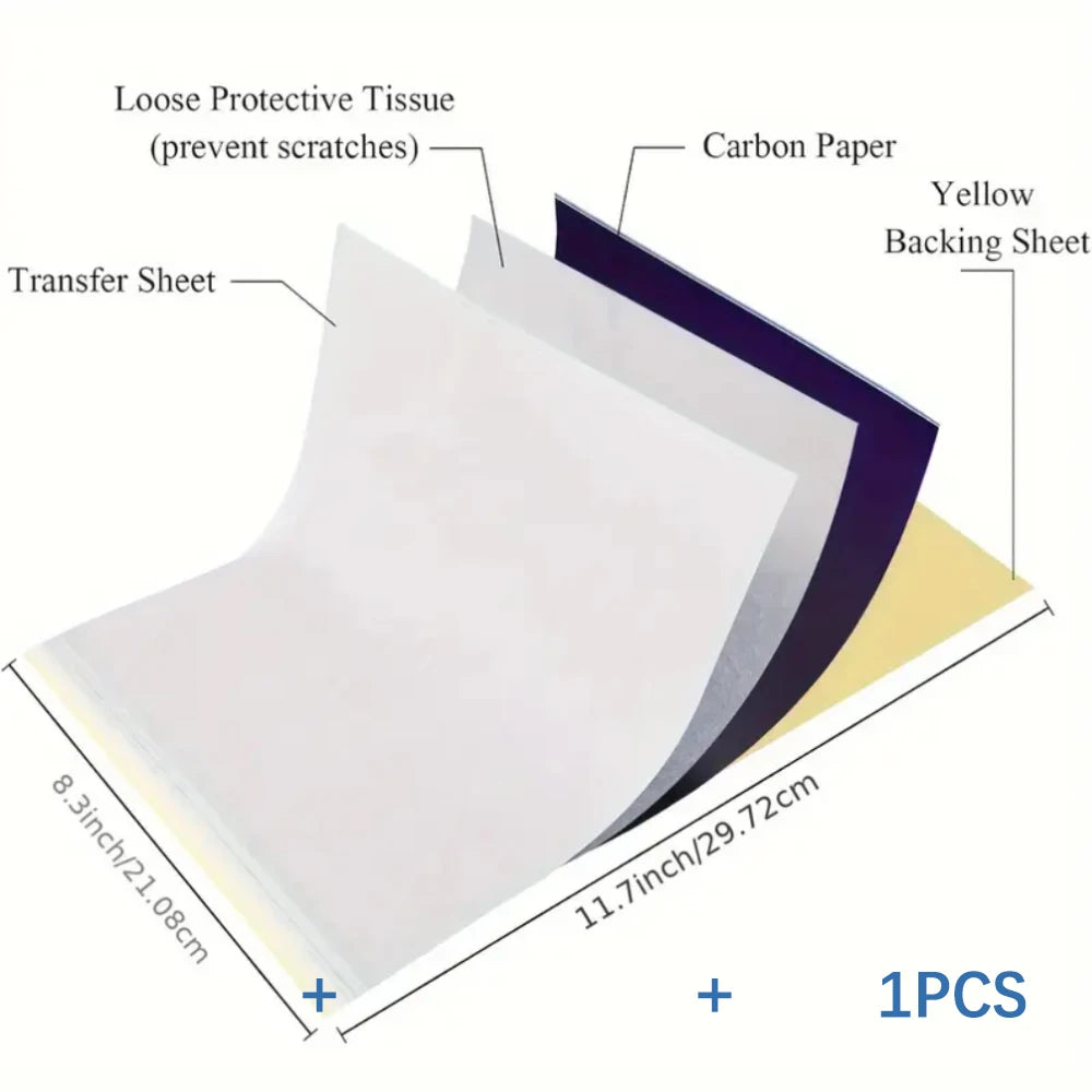 Tattoo Transfer Gel, Professional Tattoo Stencil Magic Gel, Thermal Copier Tattoo Transfer Paper, Marker Pen by Geo’s Online Store