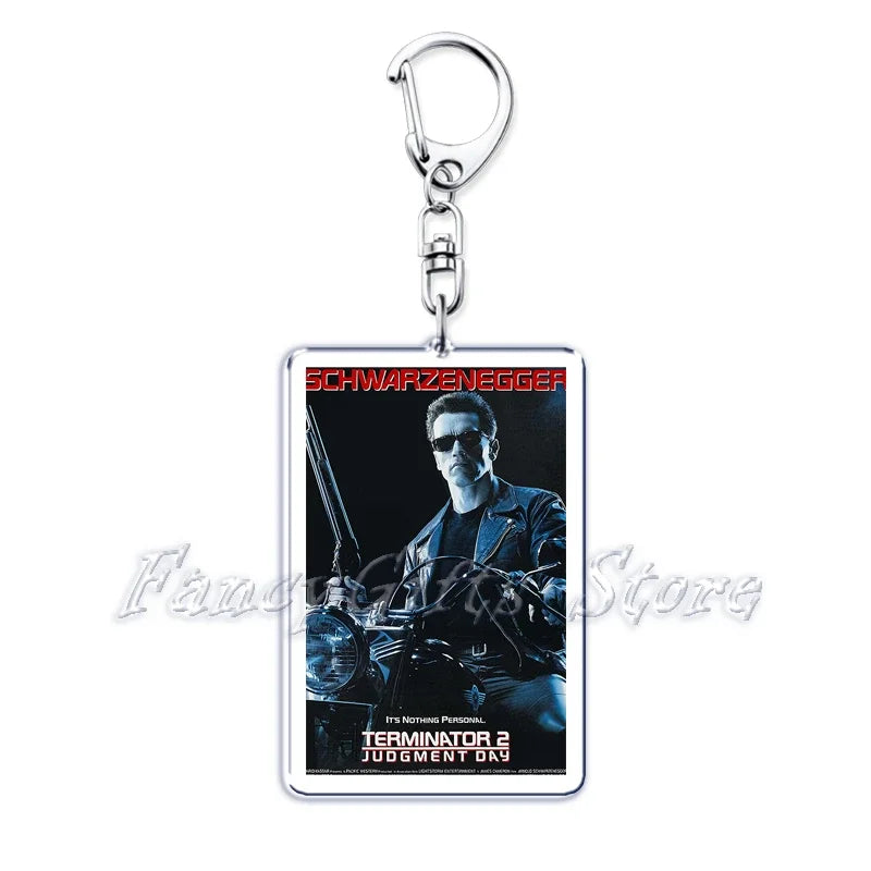 Classic Movie Keychains for Accessories Bag Pulp Fiction The Fast Furious Films Pendant Key Chains Keyrings Jewelry Fans Gifts by Geo’s Online Store