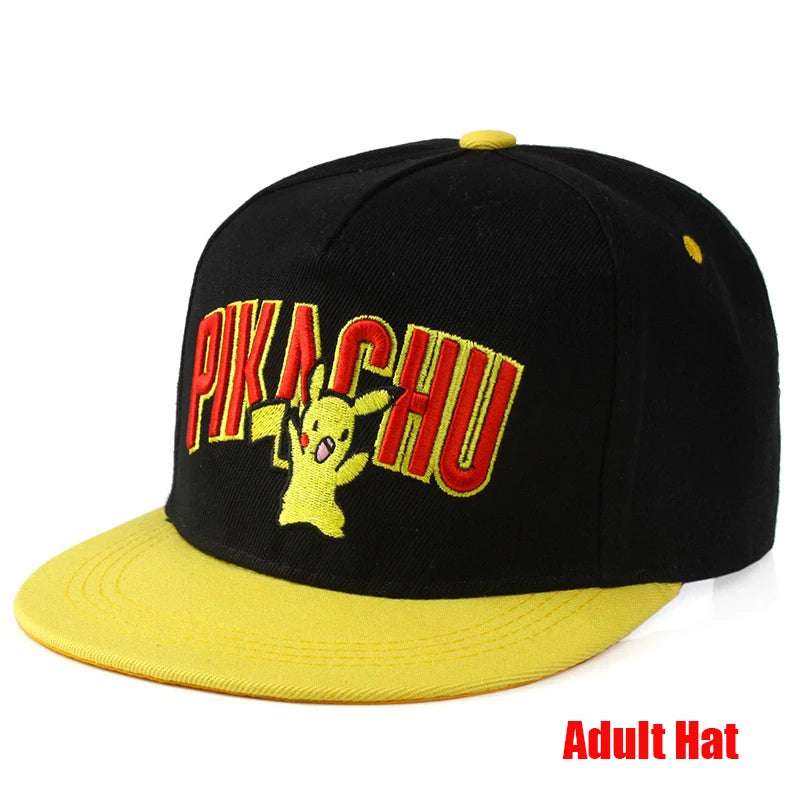 Anime Figure Pokemon Baseball Cap Pikachu Hat Adjustable Pokemon Cosplay Hip Hop Cartoon Adult Hats Boy Girl Kids Birthday Gifts by Geo’s Online Store