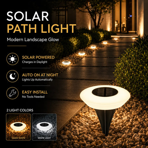 1/2Pack Solar Ground Lights,14LED Waterproof Outdoor Landscape Light, LED Lawn Lamp, for Garden Pathway Yard Deck Camping Decor by Geo’s Online Store