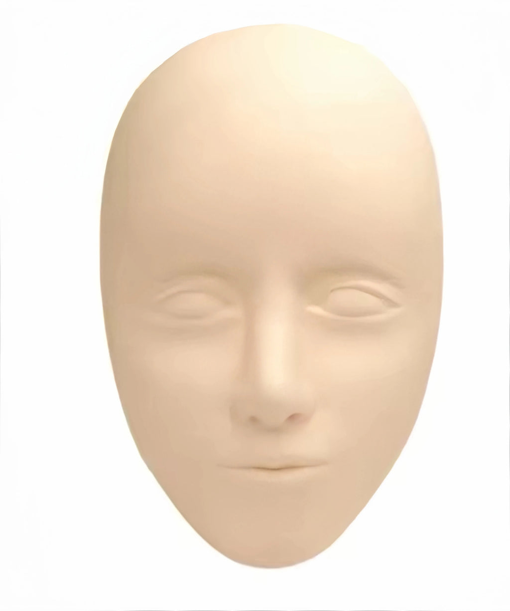 5D Facial Tattoo Training Head Silicone Practice Permanent Makeup Lip Eyebrow Tattoo Skin Mannequin Doll Face Head by Geo’s Online Store