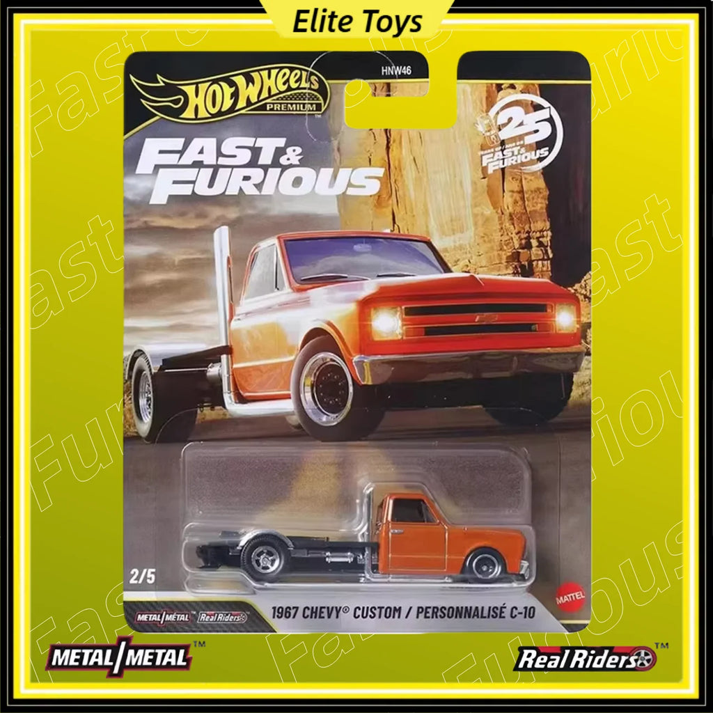 Hot Wheels Premium 2026 New Fast & Furious 25 Years 1967 Chevy Custom/Personnalise C-10 1:64 Diecast Car Models Collectible Toy by Geo’s Online Store