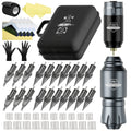 DM Wireless Tattoo Kit Complete Mini Rocket Machine Battery Case Needle Power Ink Rotary Tattoo Pen Permanent Makeup Tattoo Kit by Geo’s Online Store
