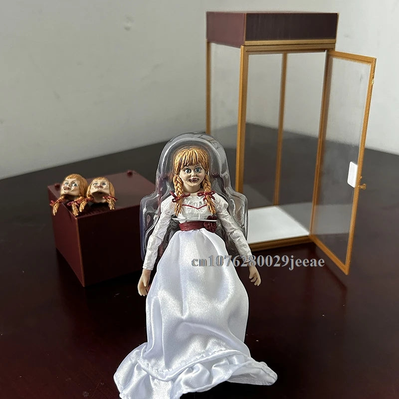 Annabelle Figure Comes Home Annabelle Figure Action Figure Horror Model Toy Doll Decoration Halloween Party Christmas Gift by Geo’s Online Store