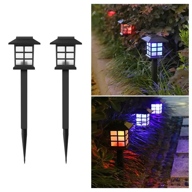 2 Pack Solar Pathway Light Outdoor Solar Lamp Waterproof Landscape Lighting for Garden Yard Patio Walkway Driveway Camping Decor by Geo’s Online Store