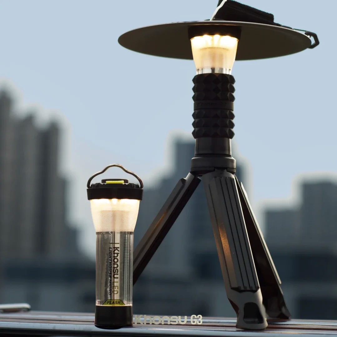3000mah GZ Lighthouse camping light Super Long Battery Life LED Camping Tent Hiking Atmosphere Lamp Tower Flashlight by Geo’s Online Store