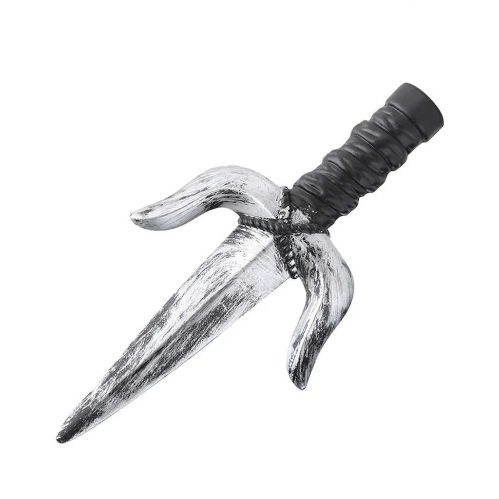 48.5cm/19.09in Plastics Fake Blood Knife Party Supplies Weapon Props Model Halloween Cosplay Funny Gift Collectible Outdoor Toys by Geo’s Online Store
