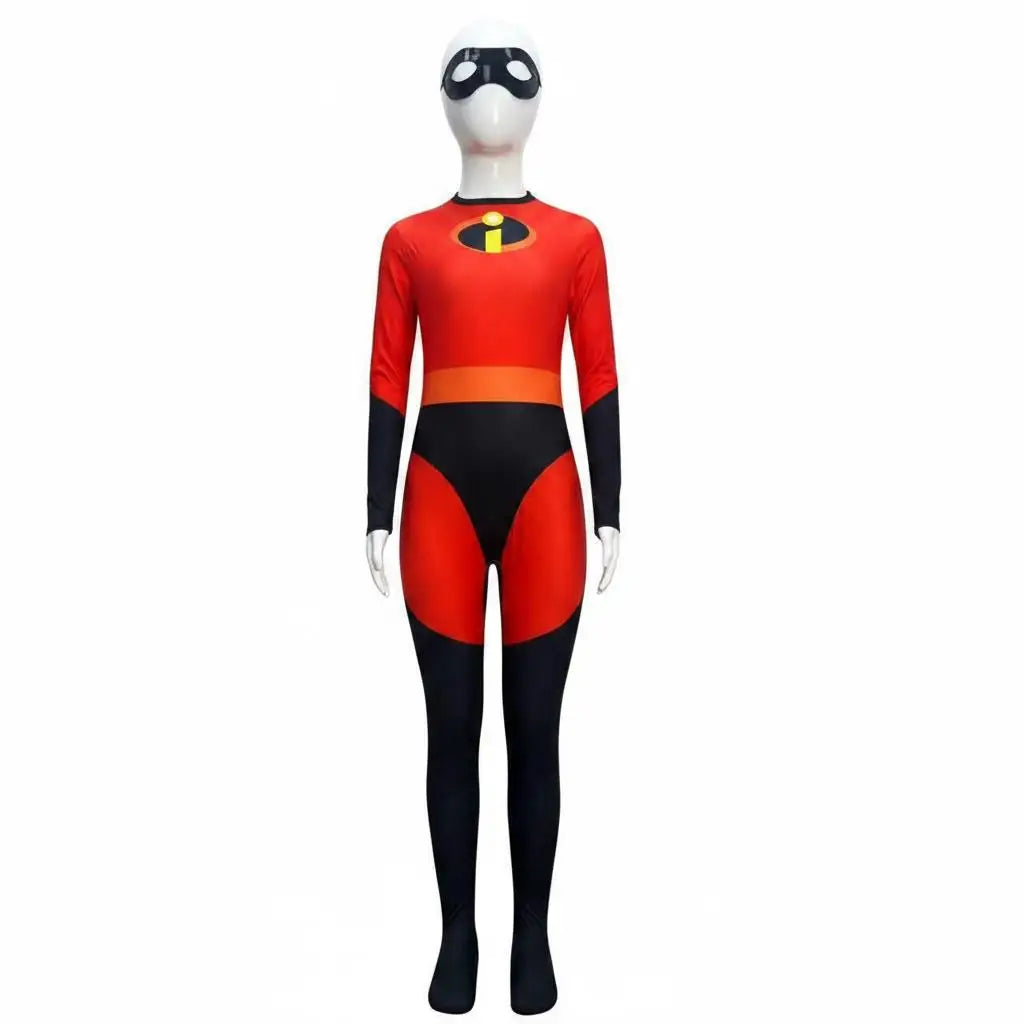 In stock Mr Mrs Cosplay Elastigirl Hulk Spider Family Suit Jumpsuit Bodysuit Halloween Costumes for Women by Geo’s Online Store